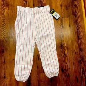 ⚾️ WILSON YOUTH RED AND WHITE PIN STRIPED BASEBALL PANTS ⚾️